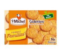 ST MICHEL Galettes au Beurre Pur Beurre - Format Familial 520g (16 unités) - Biscuits Secs Traditionnels Fabriqués en France depuis 1905 - Lot de 3