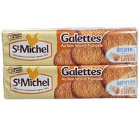 ST MICHEL Galettes au Bon Beurre Français 2 paquets de 130 g - Lot de 8