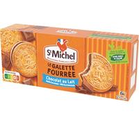 St Michel - Galettes Fourrées au Chocolat au Lait - Sans Huile de Palme - Le paquet de 240g