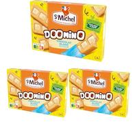 St Michel - Gâteaux moelleux nappés de chocolat blanc,180 g (Lot de 3)
