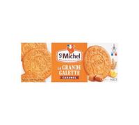 St Michel La Grande Galette Butter Cookies, Caramel, 6.2 Ounce