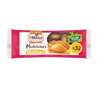 ST MICHEL - Madeleine Moelleuse Coquilles Nature Individuelles, 800G - Lot De 3