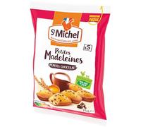 St Michel - Madeleines aux Pépites de Chocolat - 5 Madeleines - 75 G