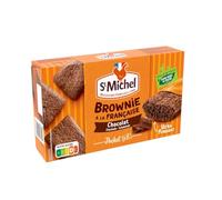 St Michel Mini brownie au chocolat - Les 8 sachets individuels, 240g (L'emballage peut varier)