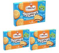 St Michel Tronche de Cake Moelleux au chocolat x6 en sachet individuel 175g (Lot de 3)