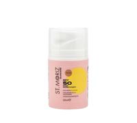 ST. MORIZ Suncare SPF 50 Lait solaire teinté pour le visage | Teinté SPF 50 avec acide hyaluronique et niacinamide, protection UVA et UVB, utilisation quotidienne | Testé dermatologiquement | Vegan |