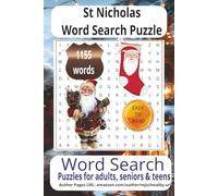 St. Nicholas Day Word Search Puzzle: Word Searches with Easy-to-Read Print about St. Nicholas Day small gifts, baking special cookies, chocolates, ... for vacations, Holidays and Relaxing Times.