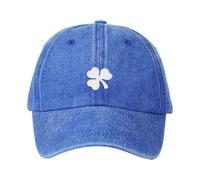St Pa Trick's Day Hat Green Baseball Cap Sha Mrock Embroidered for Man Women Drôle Cap Hommes Nouveau Bleu, bleu, taille unique