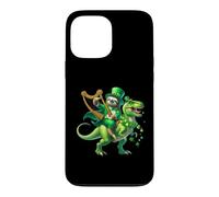 St Paddys Day Paresseux chevauchant Un Dinosaure T-Rex Coque pour iPhone 13 Pro Max