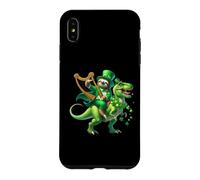 St Paddys Day Paresseux chevauchant Un Dinosaure T-Rex Coque pour iPhone XS Max