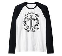St Padre Pio Prie for Us Catholique Sainte Croix Dévotion Manche Raglan