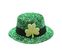 St Patrick Barrette à cheveux avec trèfle porte-bonheur irlandais, A | Coiffe de vacances, fête nationale irlandaise, coiffe brillante, carnaval, fête,