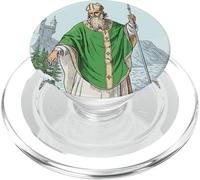St Patrick Catholique Saint Patrick Fête des Serpents Irlande PopSockets PopGrip pour MagSafe