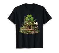 St-Patrick Chanceux Clover Train Cottage T-Shirt