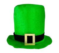 St Patrick Chapeau de lutin | Chapeau de lutin de la Saint-Patrick avec boucle dorée, chapeau de coupe de la Saint-Patrick, chapeau de lutin pour adultes, hommes, femmes