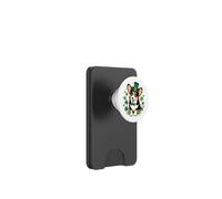 St Patrick, chien Corgi noir et brun clair, trèfle PopSockets PopWallet pour MagSafe