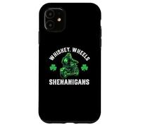 St Patrick Day Bigfoot Biker Sasquatch sur moto Coque pour iPhone 11