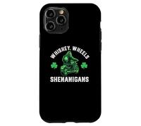 St Patrick Day Bigfoot Biker Sasquatch sur moto Coque pour iPhone 11 Pro