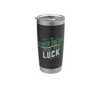 St Patrick Day Clover Dreams Bring Me Luck Gobelet isotherme en acier inoxydable double paroi