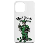 St Patrick Day Dead Inside But Lucky Doctor Squelette Nurse Coque pour iPhone 13 Pro Max