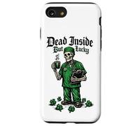 St Patrick Day Dead Inside But Lucky Doctor Squelette Nurse Coque pour iPhone SE (2020) / 7/8
