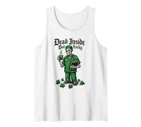 St Patrick Day Dead Inside But Lucky Doctor Squelette Nurse Débardeur