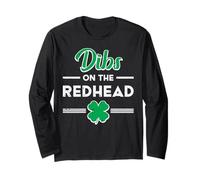 St Patrick Day Dibs on The Redhead Funny Irish Men Women Manche Longue