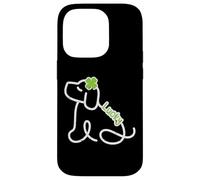 St Patrick Day Dog Line Lucky Saint Pattys Kids Women Men Coque pour iPhone 14 Pro