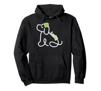 St Patrick Day Dog Line Lucky Saint Pattys Kids Women Men Sweat à Capuche