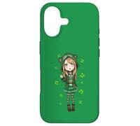 St-Patrick Esthétique Trèfle Anime Little Lucky Girl Coque pour iPhone 17