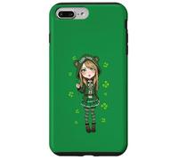 St-Patrick Esthétique Trèfle Anime Little Lucky Girl Coque pour iPhone 7 Plus/8 Plus