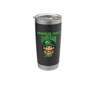 St Patrick Gueule de bois Cure Leprechaun Smile Gobelet isotherme en acier inoxydable double paroi