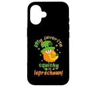 St Patrick Irish My Favorite Squishy is A Leprechaun Coque pour iPhone 16