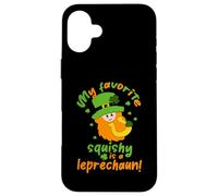 St Patrick Irish My Favorite Squishy is A Leprechaun Coque pour iPhone 16 Plus