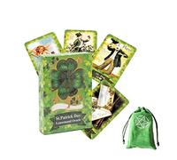 St Patrick Jour lenormand Oracle Tarot,St Patrick Day lenormand Oracle,with Bag,Deck Game