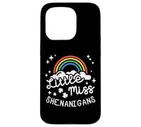St Patrick Little Miss Shenanigans Rainbow Girls Kids Coque pour iPhone 15 Pro