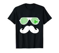 St Patrick Lunettes de soleil moustache trèfle cadeau T-Shirt
