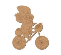 St Patrick On Bicycle Forme 1 Medite MDF pré-marquée 5,1 cm