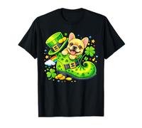 St Patrick’s Day French Bulldog Leprechaun Shoe Shamrock T-Shirt