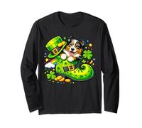 St Patrick’s Day Irish Australian Shepherd Leprechaun Shoe Manche Longue