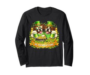 St Patrick’s Day Irish Boxer Beer Shamrock Leprechauns Men Manche Longue