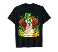 St Patrick’s Day Irish Brittany Lucky Shamrock Dog Lover T-Shirt