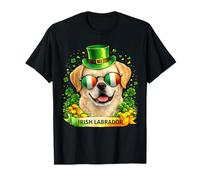 St Patrick’s Day Irish Labrador Retriever Lucky Shamrock T-Shirt