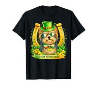 St Patrick’s Day Irish Yorkshire Terrier Lucky Shamrock T-Shirt