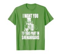 St Patrick Shenanigans I Want You to Take Part Crew T-Shirt