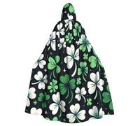 St-Patricks-Cape à capuche pour adulte Motif trèfle