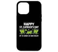 St Patricks Cat Mom Off to Commit Irish Foolery St Catrick Coque pour iPhone 12 Pro Max