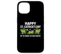 St Patricks Cat Mom Off to Commit Irish Foolery St Catrick Coque pour iPhone 13