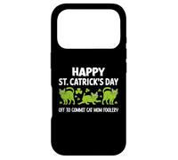 St Patricks Cat Mom Off to Commit Irish Foolery St Catrick Coque pour iPhone 17 Pro