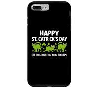 St Patricks Cat Mom Off to Commit Irish Foolery St Catrick Coque pour iPhone 7 Plus/8 Plus